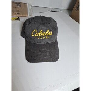 Cabela’s Club Hat Cap Baseball Hat Grey One Size Adjustable Fishing Outdoors
